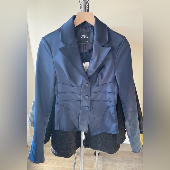 Zara Jackets & Blazers - S 🔖 ZARA Blazer Navy